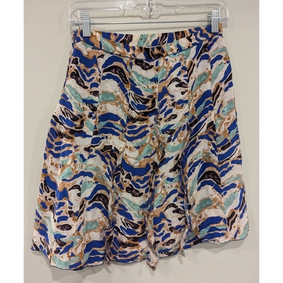 M Missoni Vintage 100% Silk Side Zip Skirt Size XS - Picture 3 of 6